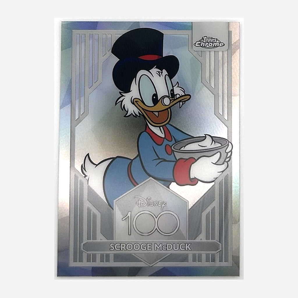 2023 Topps Chrome Disney 100 Scrooge McDuck #87 Refractor front