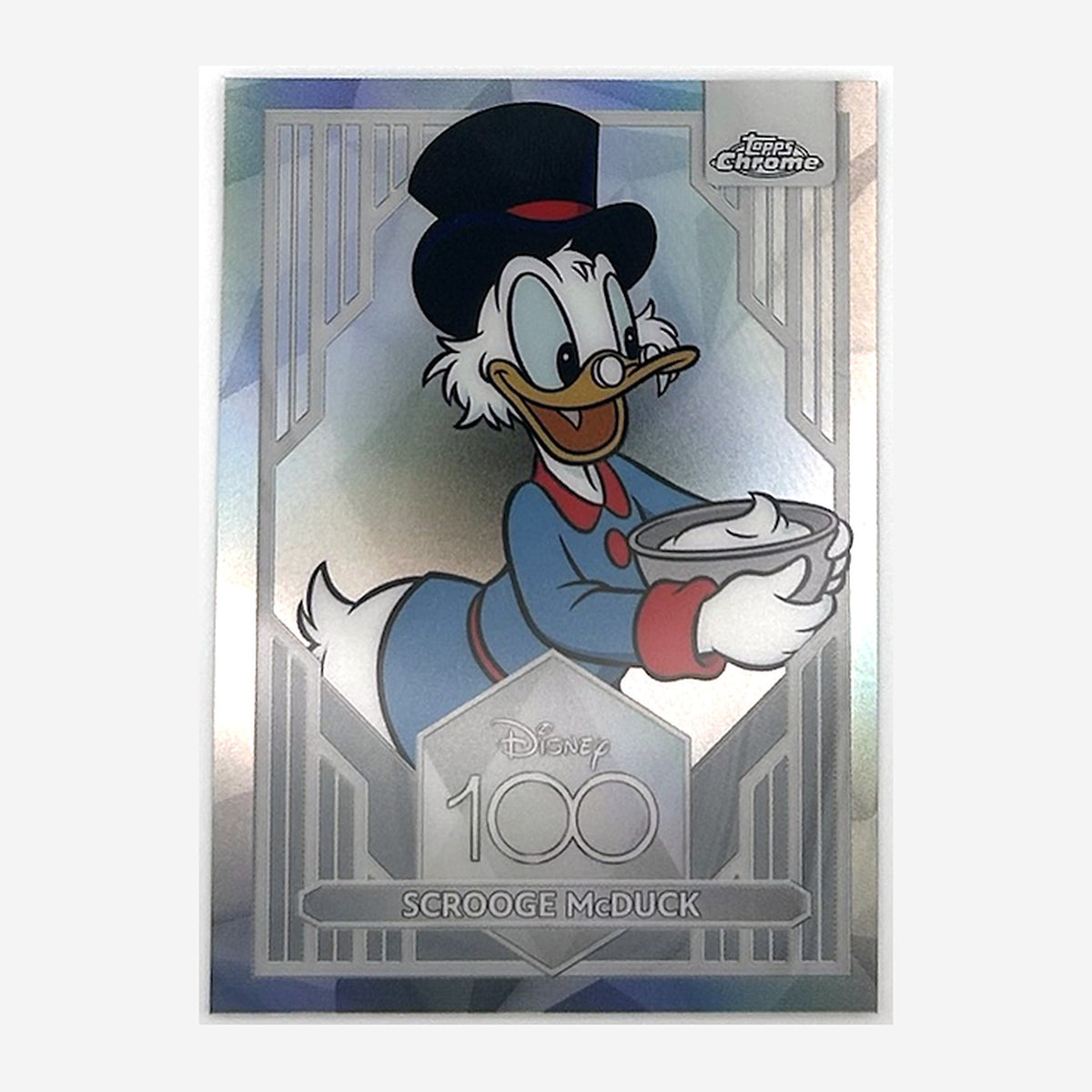 2023 Topps Chrome Disney 100 Scrooge McDuck #87 Refractor front