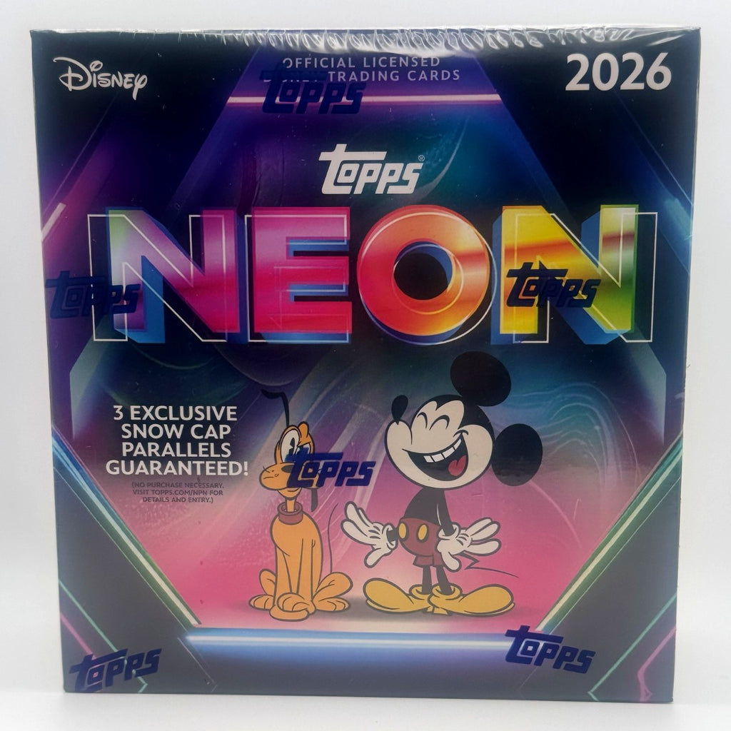 2026 Topps Disney Neon Mega Box front