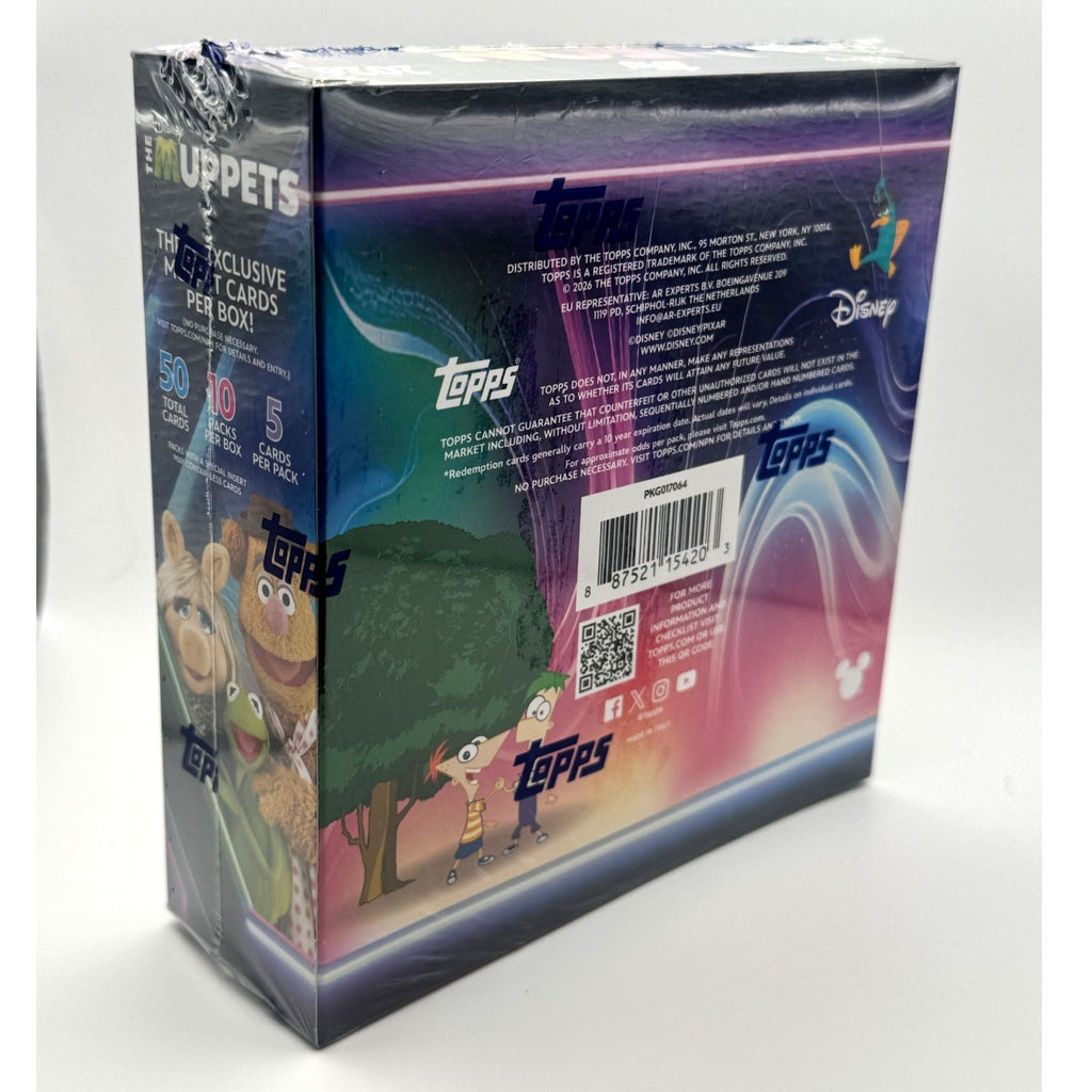 2026 Topps Disney Neon Mega Box back