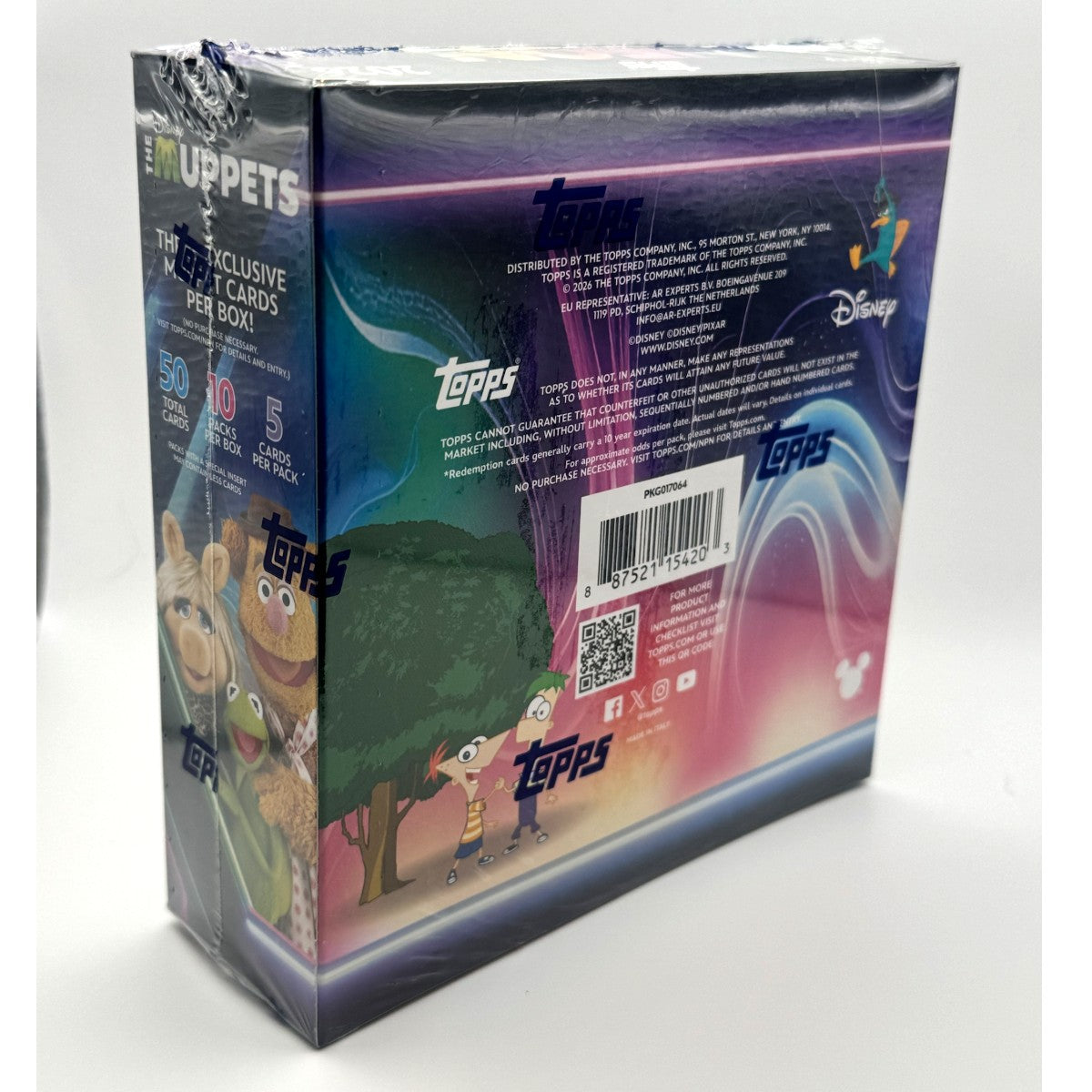 2026 Topps Disney Neon Mega Box back