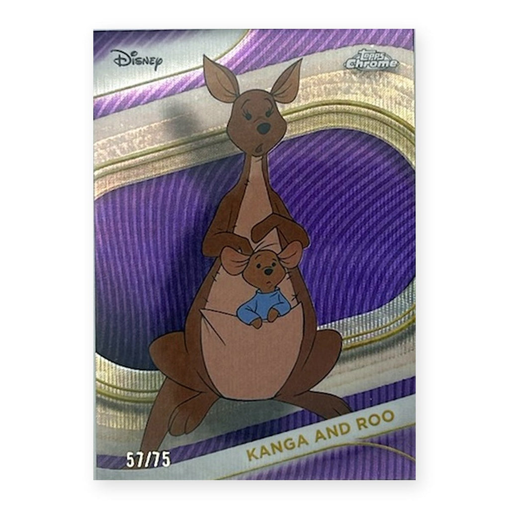 2025 Topps Chrome Disney Kanga and Roo #146 Purple Refractor /75 (57/75)