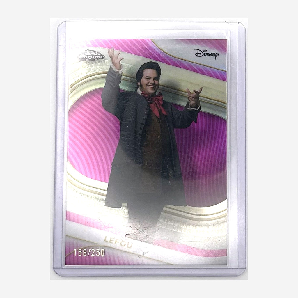 2025 Topps Chrome Disney LeFou #132 Pink Refractor /250 front