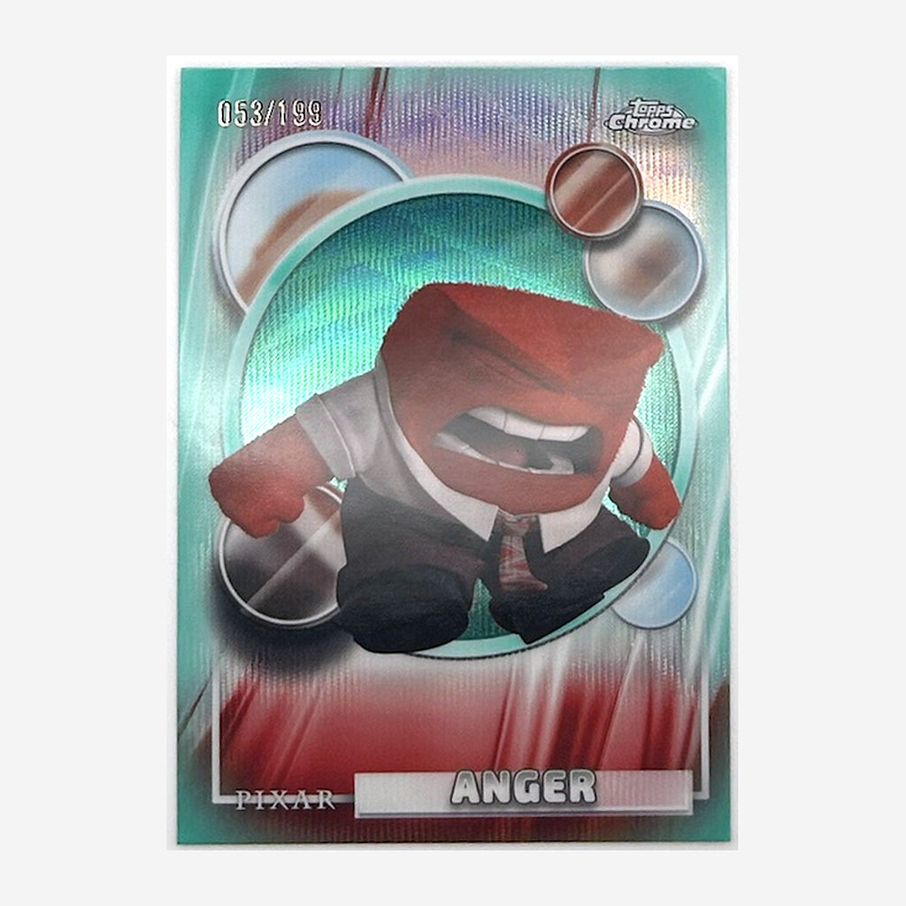 2026 Topps Chrome Disney Anger #173 Aqua Wave Refractor /199 front