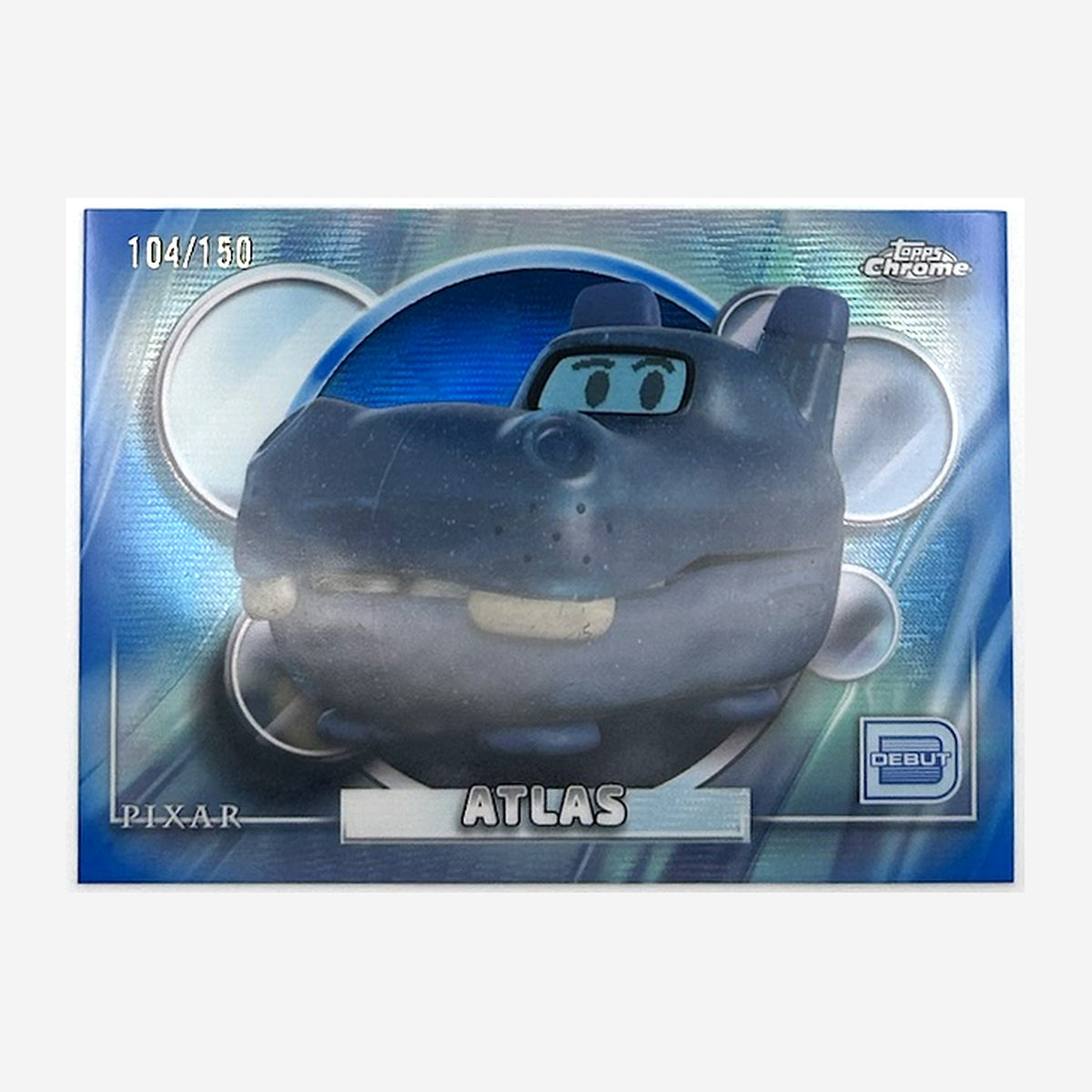 2026 Topps Chrome Disney Atlas #196 Debut Blue Refractor /150 front