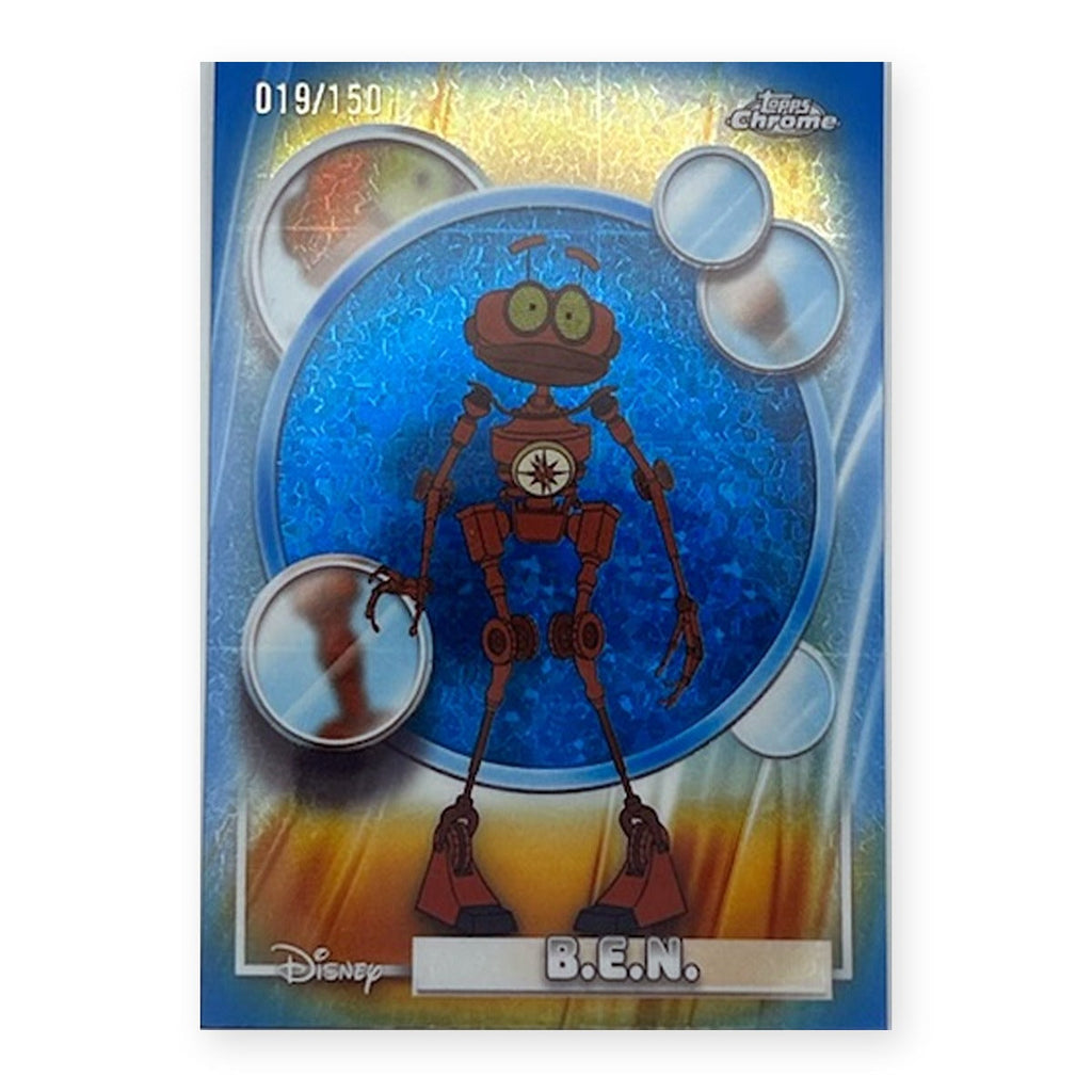 2026 Topps Chrome Disney B.E.N. #64 Blue Refractor /150 (019/150) front
