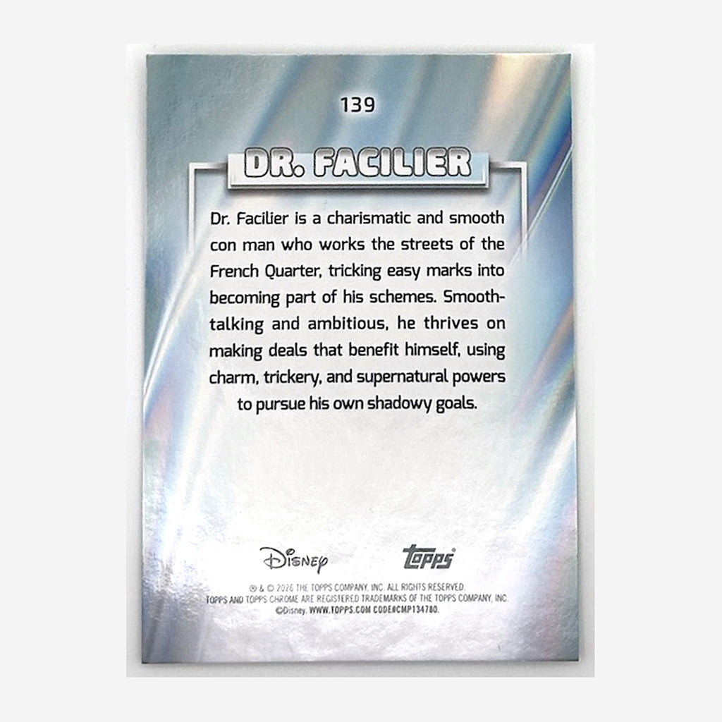 2026 Topps Chrome Disney Dr. Facilier #139 /175 back