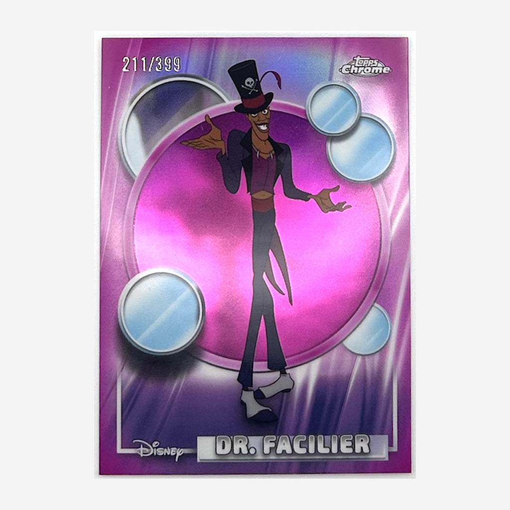 2026 Topps Chrome Disney Dr. Facilier #139 Magenta Refractor /399 front