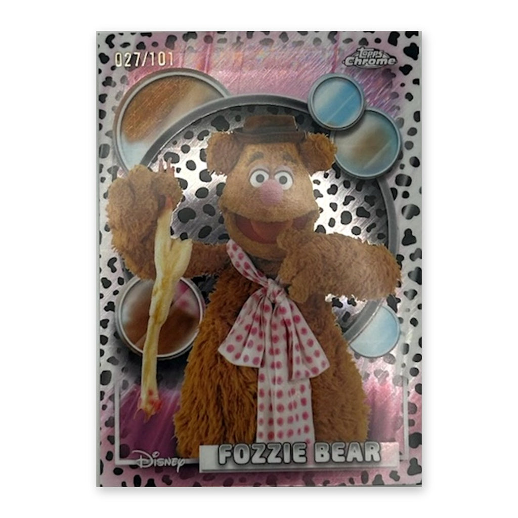 2026 Topps Chrome Disney Fozzie Bear #56 Dalmatian Refractor /101 (027/101) front
