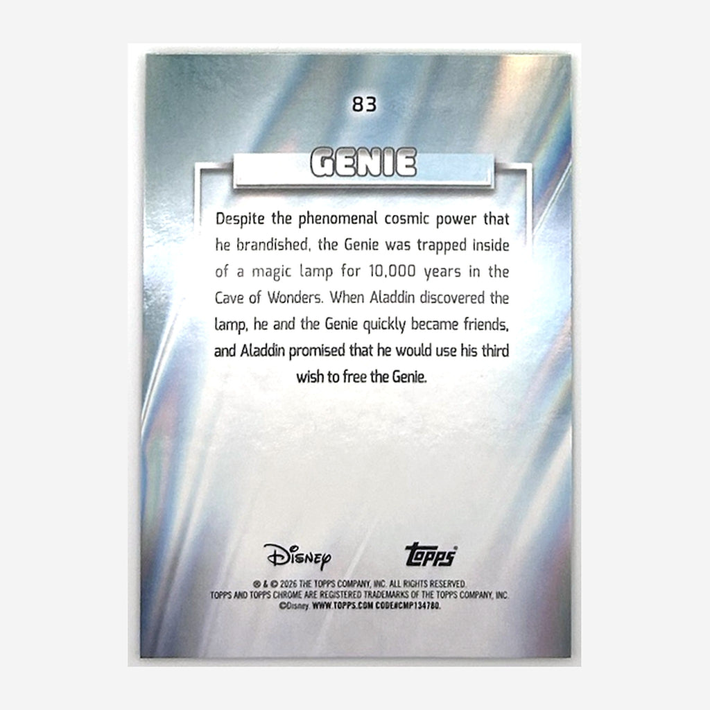 2026 Topps Chrome Disney Genie #83 /175 back