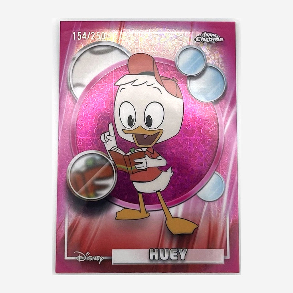 2026 Topps Chrome Disney Huey #119 Pink Mini-Diamond Refractor /250 front