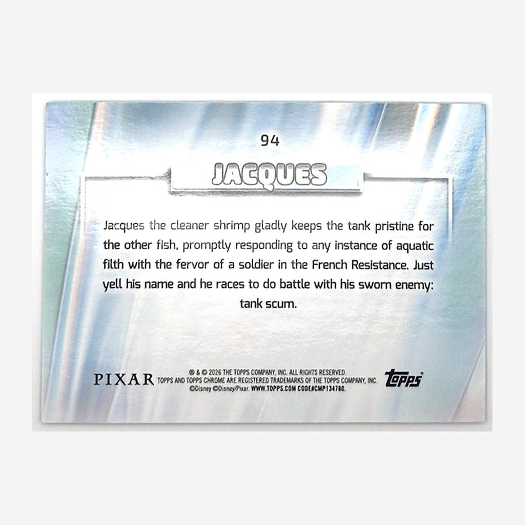2026 Topps Chrome Disney Jacques #94 Aqua Mini-Diamond Refractor /199 back