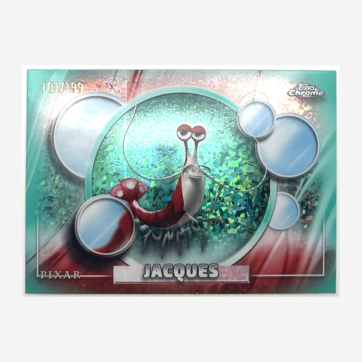 2026 Topps Chrome Disney Jacques #94 Aqua Mini-Diamond Refractor /199 front