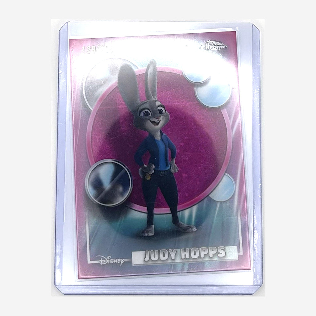 2026 Topps Chrome Disney Judy Hopps #66 Pink Mini-Diamond Refractor /250 front