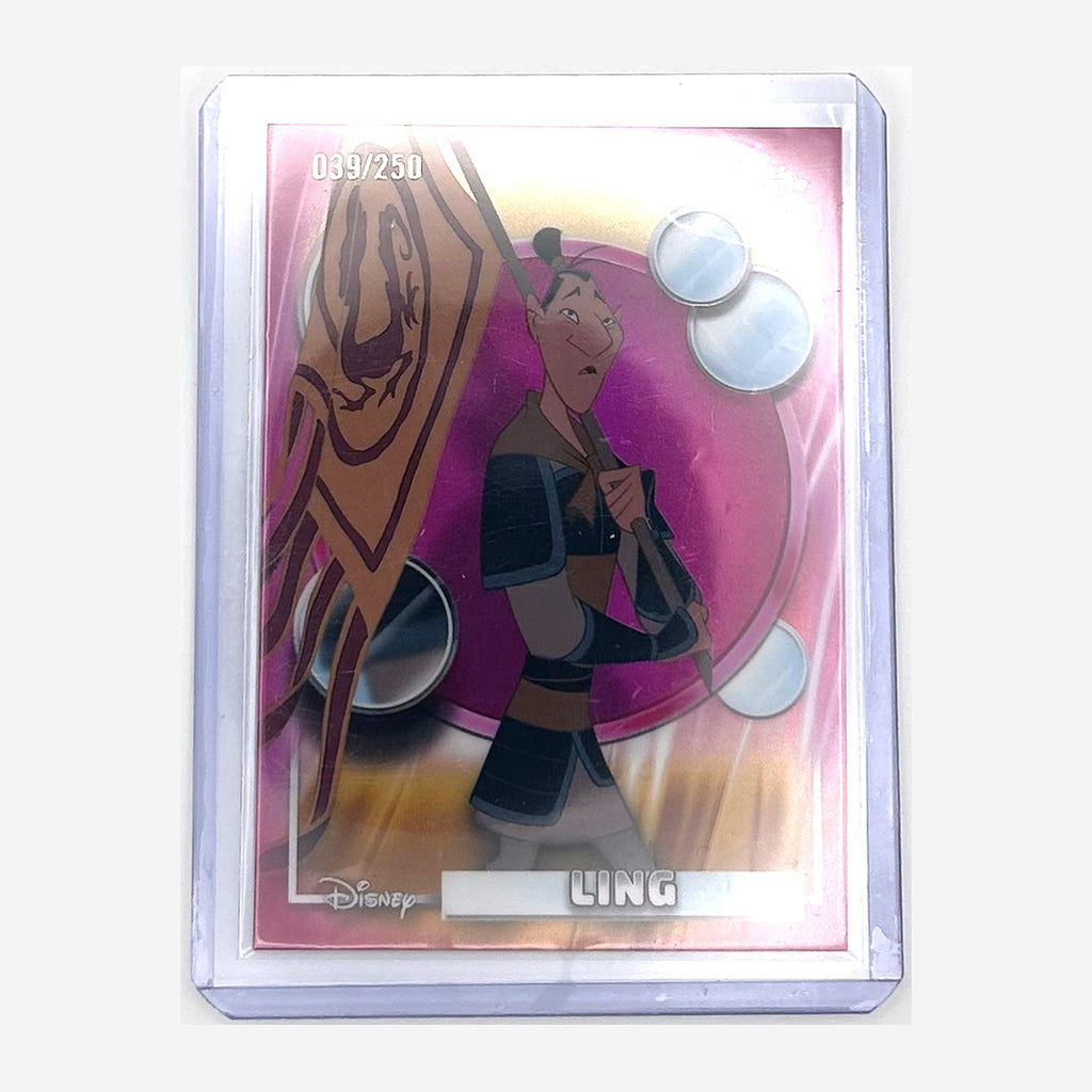 2026 Topps Chrome Disney Ling #131 Pink Refractor /250 front