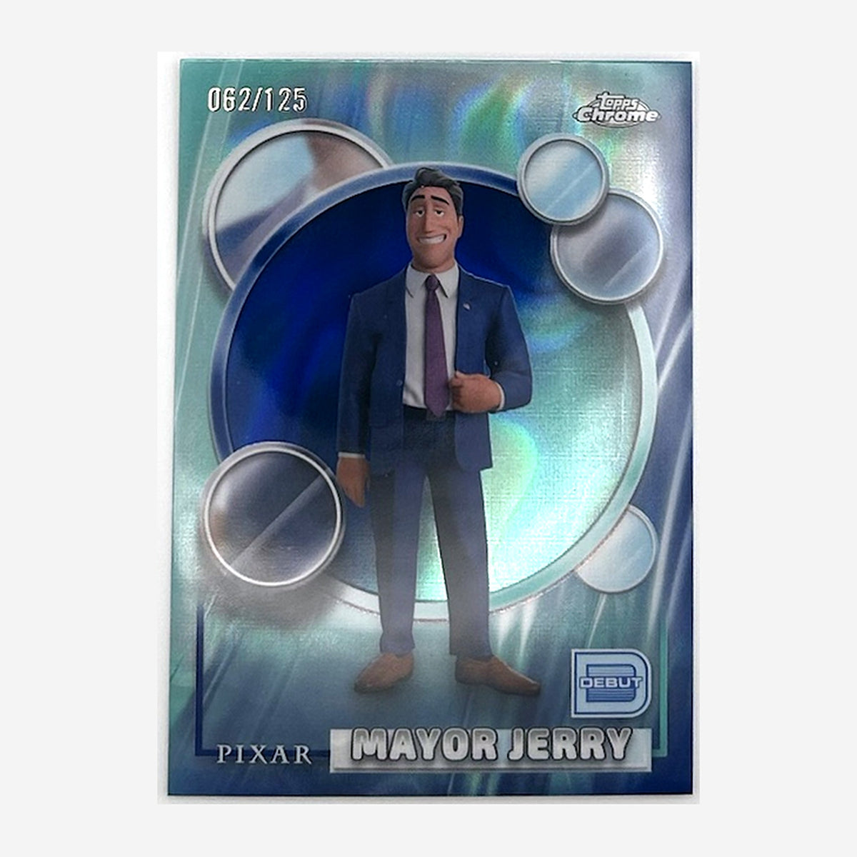 2026 Topps Chrome Disney Mayor Jerry #112 Debut /125 front