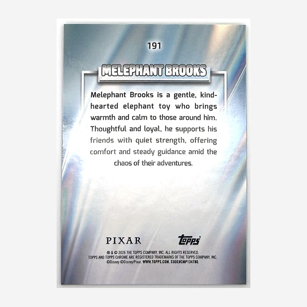 2026 Topps Chrome Disney Melephant Brooks #191 /175 back