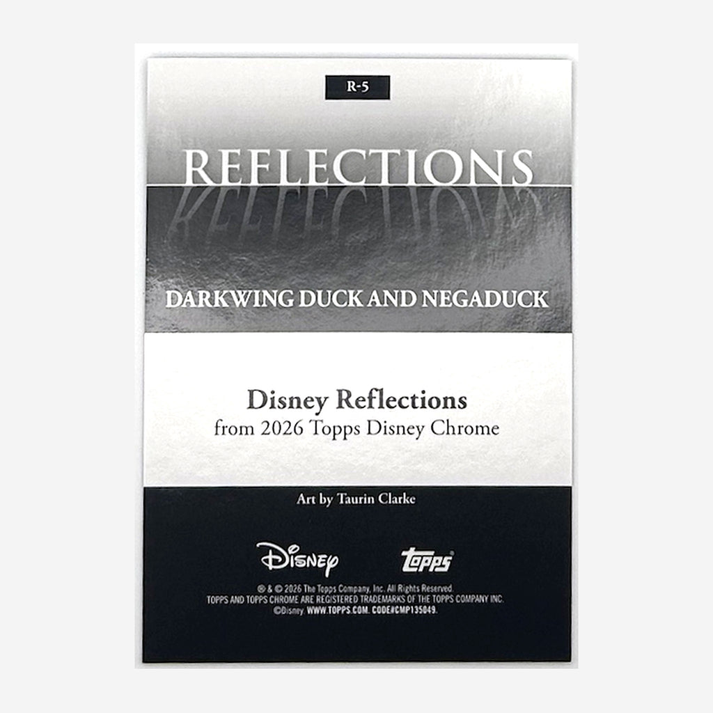2026 Topps Chrome Disney Reflections Darkwing Duck & Negaduck #R-5 back