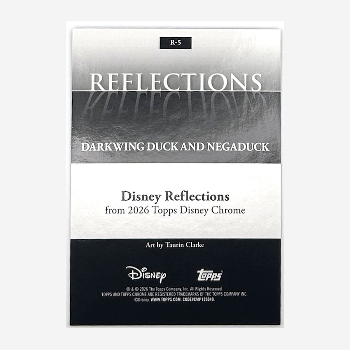 2026 Topps Chrome Disney Reflections Darkwing Duck & Negaduck #R-5 back