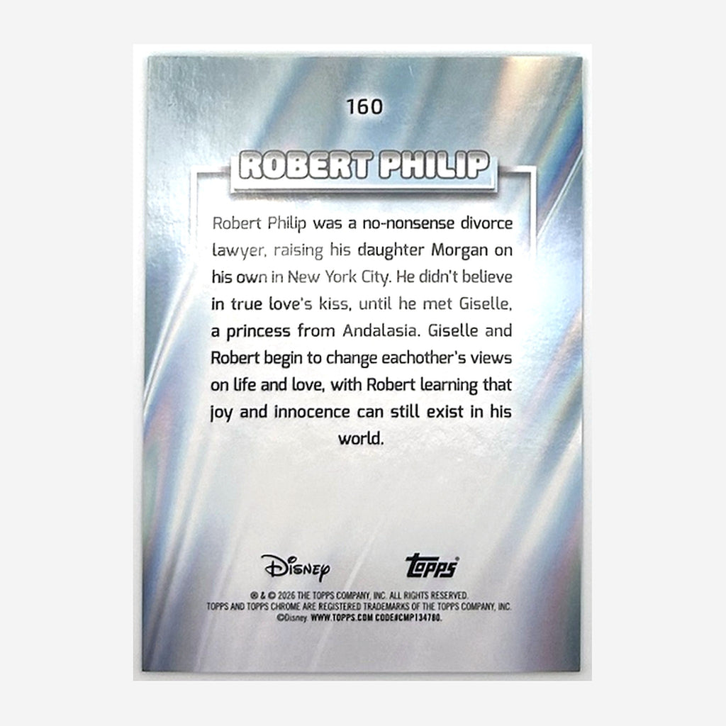 2026 Topps Chrome Disney Robert Philip #160 Aqua Refractor /199 back