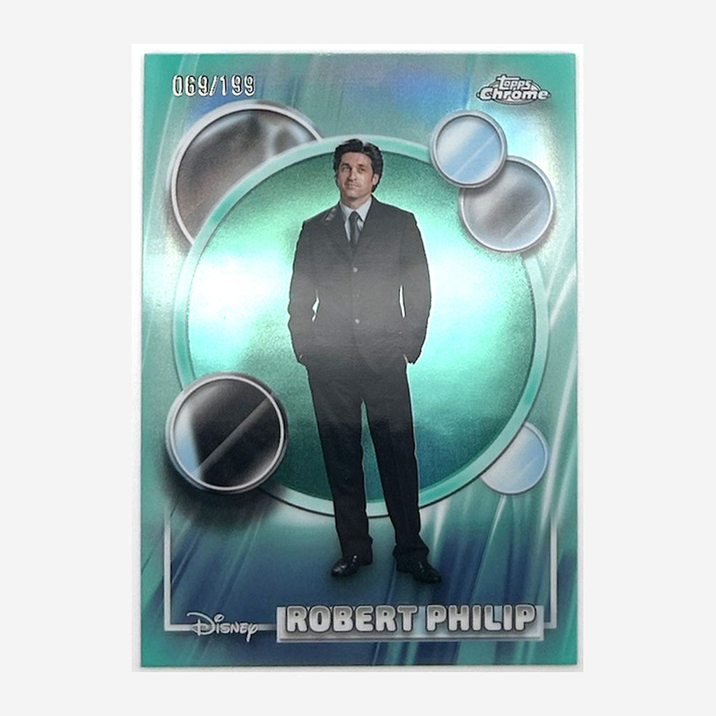 2026 Topps Chrome Disney Robert Philip #160 Aqua Refractor /199 front