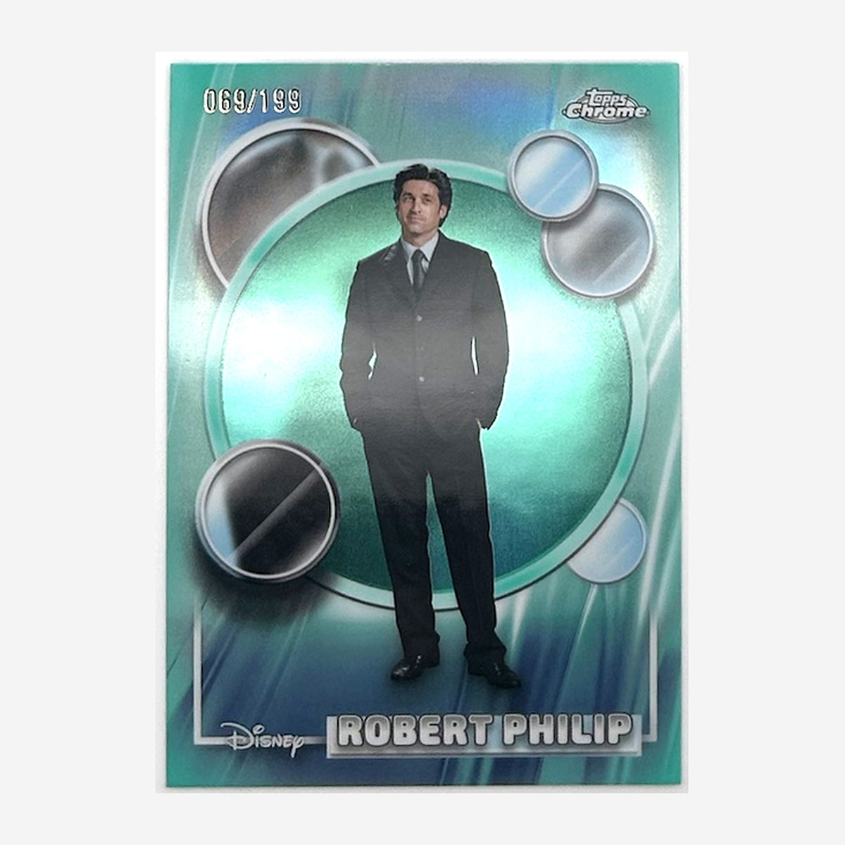 2026 Topps Chrome Disney Robert Philip #160 Aqua Refractor /199 front