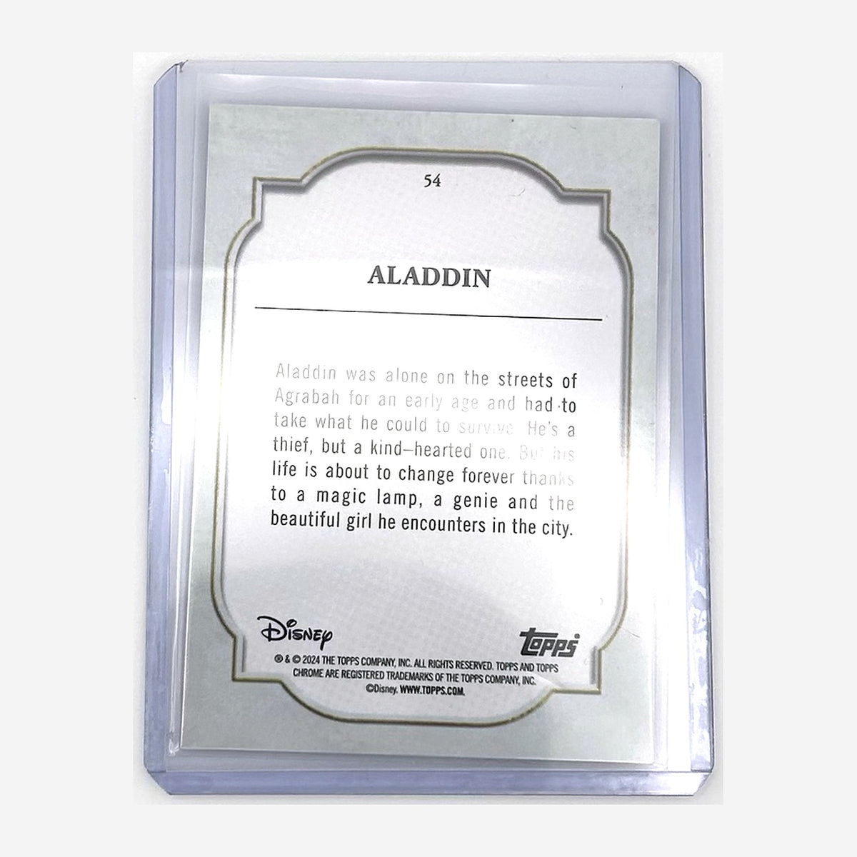 2024 Topps Chrome Sapphire Disney Aladdin #54 back