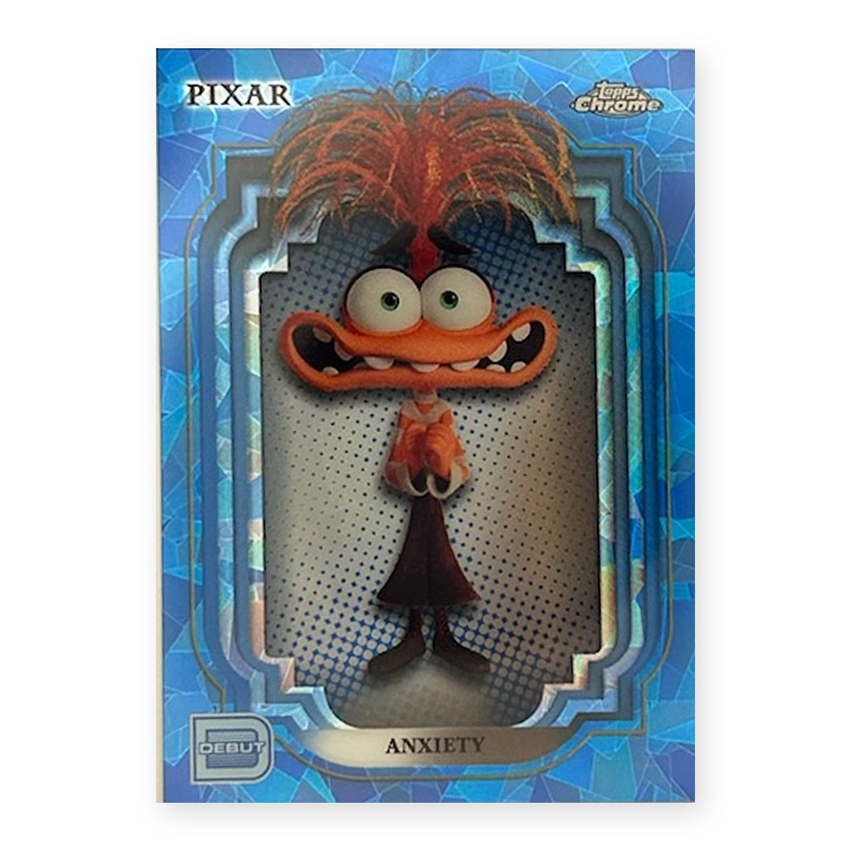2024 Topps Chrome Disney Sapphire Anxiety #197 Debut front