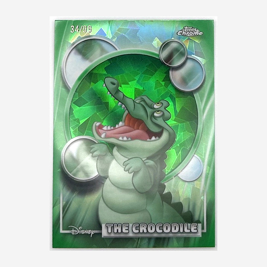 2026 Topps Chrome Sapphire Disney The Crocodile #167 Green Sapphire /99 front