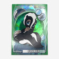 2026 Topps Chrome Sapphire Disney Flower #9 Green Sapphire /99 front