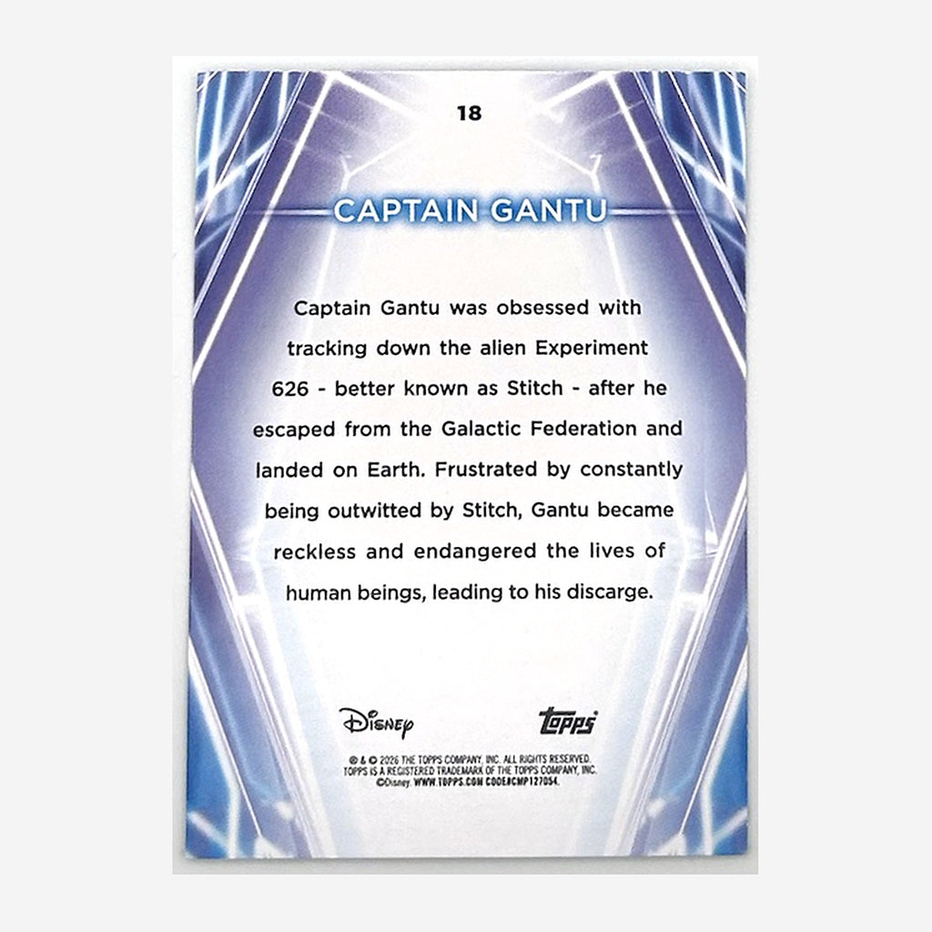 2026 Topps Disney Neon Captain Gantu #18 Green /199 back