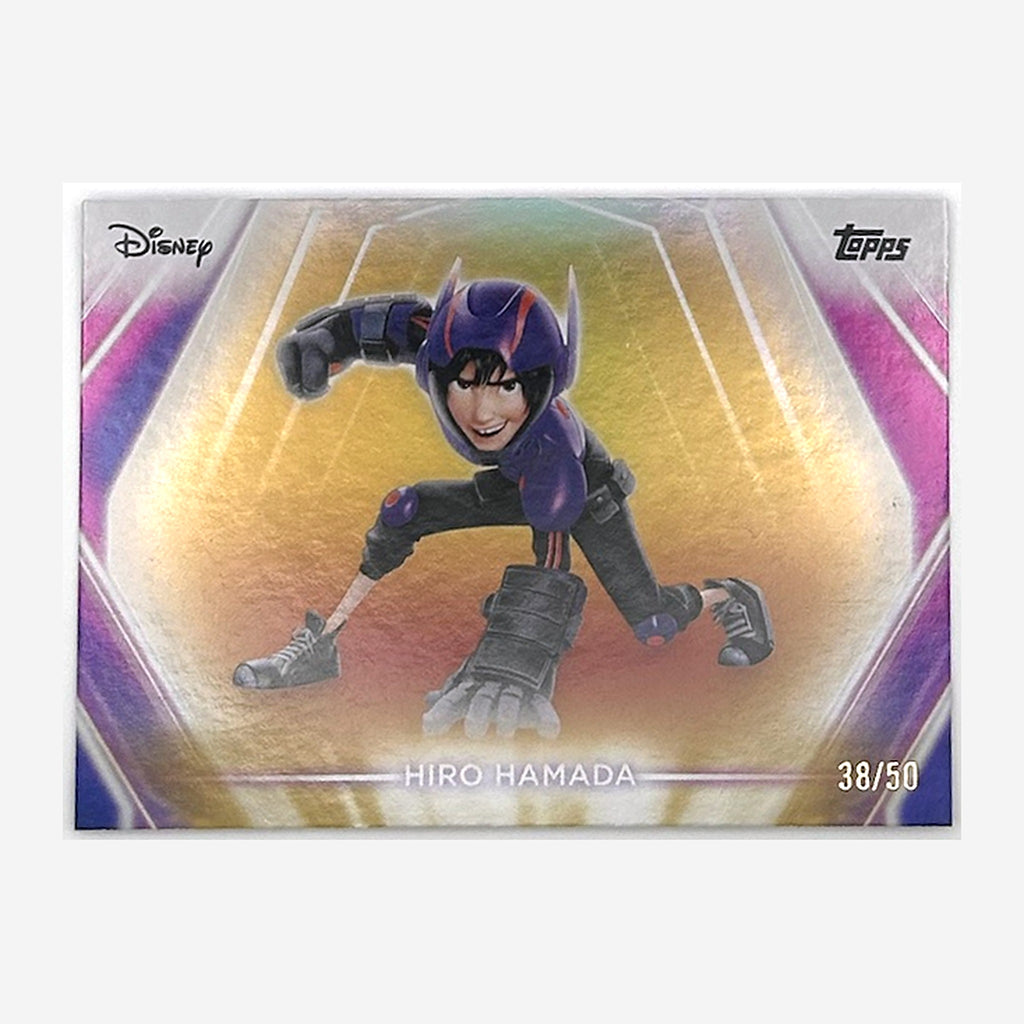 2026 Topps Disney Neon Hiro Hamada #126 Gold /50 front