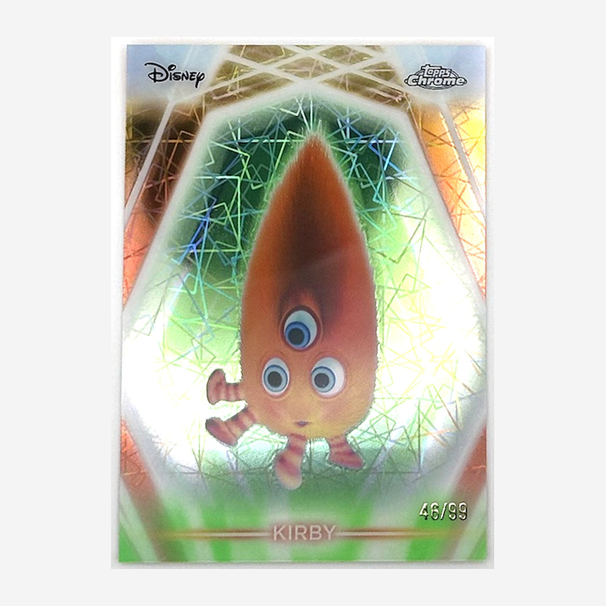 2026 Topps Disney Neon Chrome Neon-Etch Kirby #CNE-117 Green Lazer /99 front