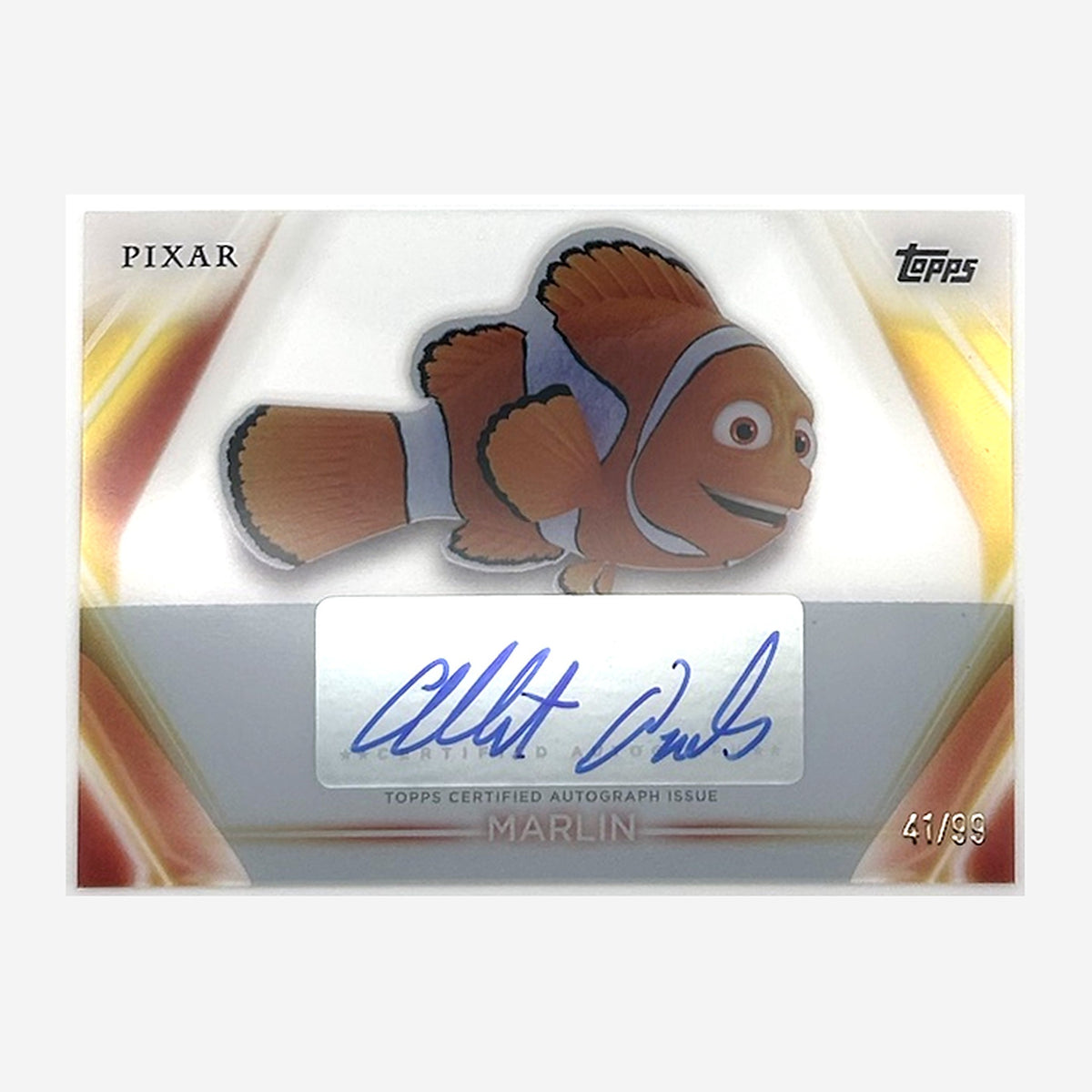 2026 Topps Disney Neon Marlin (Albert Brooks) Autograph #TNA-AB /99 front