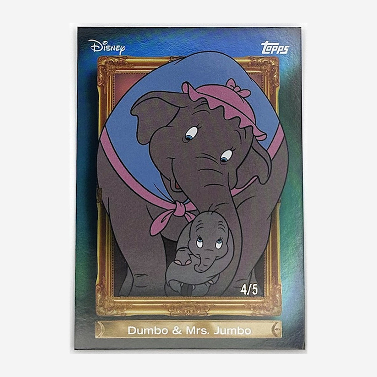 2026 Topps Disney Neon Family First Dumbo & Mrs. Jumbo #FF-25 Red /5 front