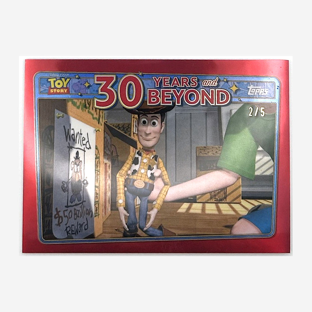 2025 Topps Toy Story 30 Years & Beyond Andy Imagines "One-Eyed Bart" #30Y-1 Red /5 front