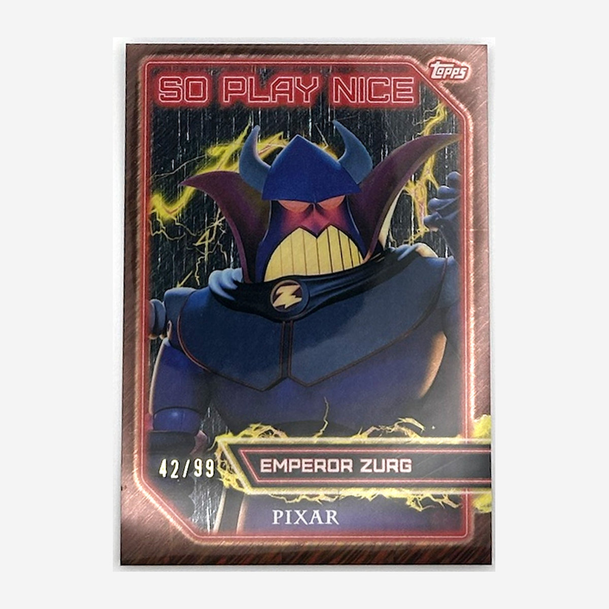2025 Topps Toy Story 30 Years & Beyond So Play Nice Emperor Zurg #SPN-5 /99 front