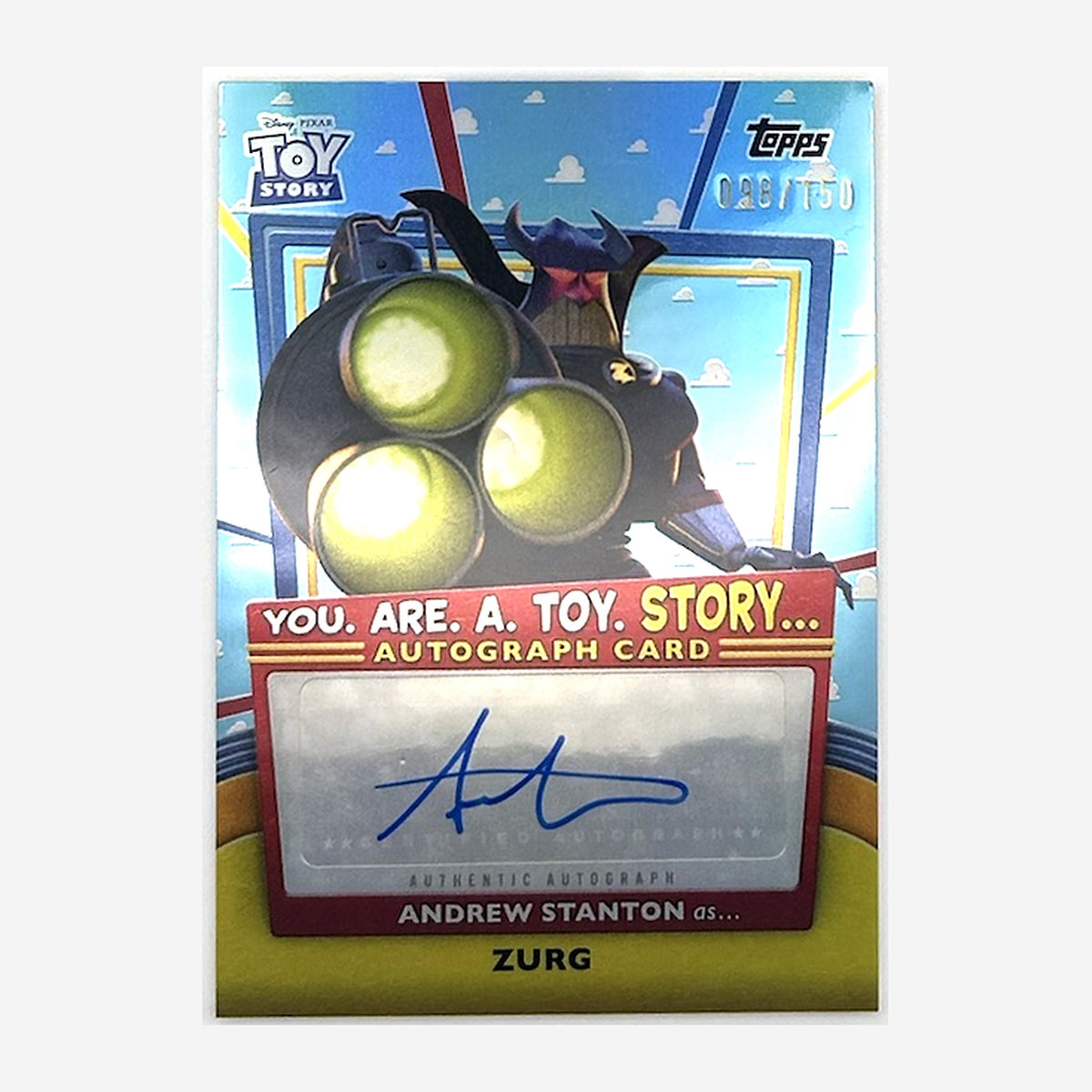 2025 Topps Toy Story 30 Years & Beyond Zurg (Andrew Stanton) Autograph #YRT-AS /150 front